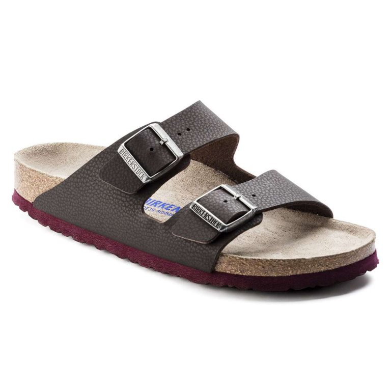 Black Birkenstock Arizona Soft Footbed Birko-Flor Embossed Men's Two Strap Sandals | Oh2uzyFo8kQ