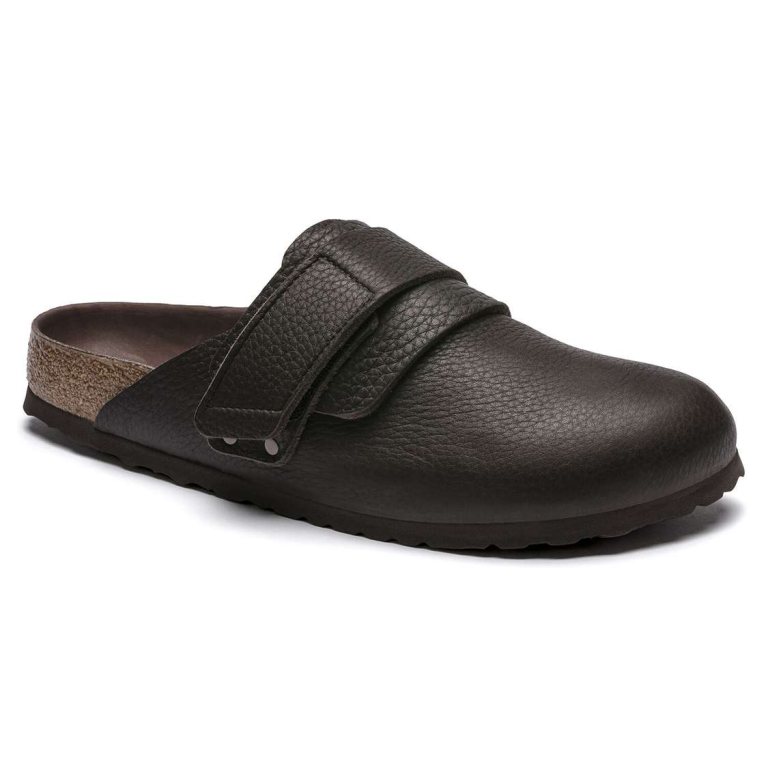 Black Birkenstock Nagoya Nubuck Leather Men's Clogs | uacKHblxacE