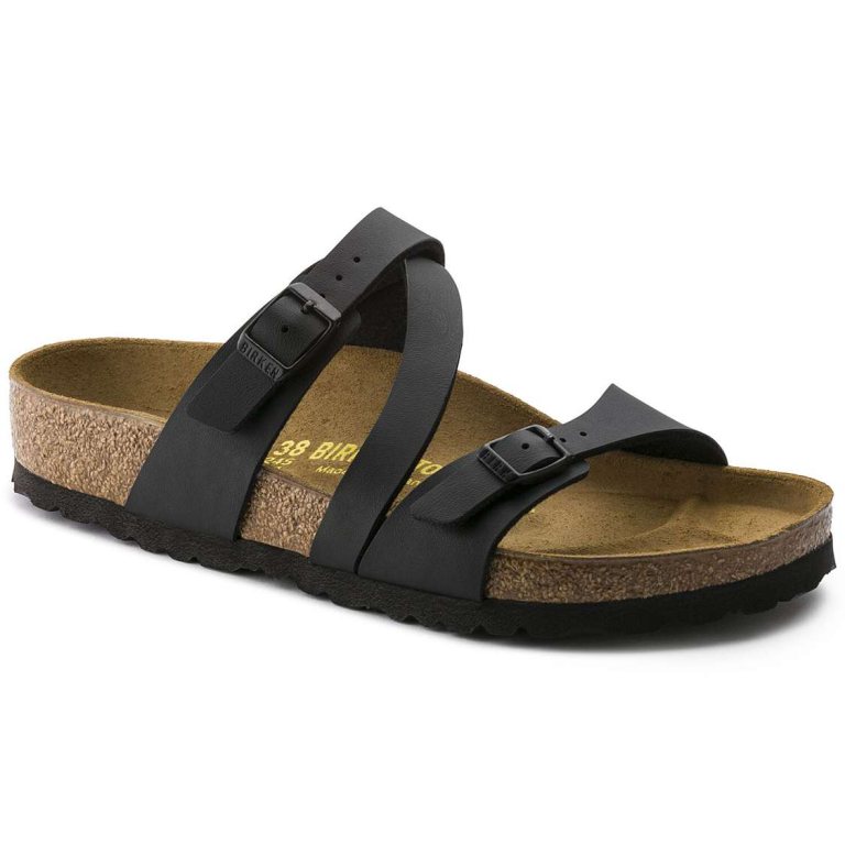 Black Birkenstock Salina Birko-Flor Women's Multi Strap Sandals | I5aBbCIX81Z