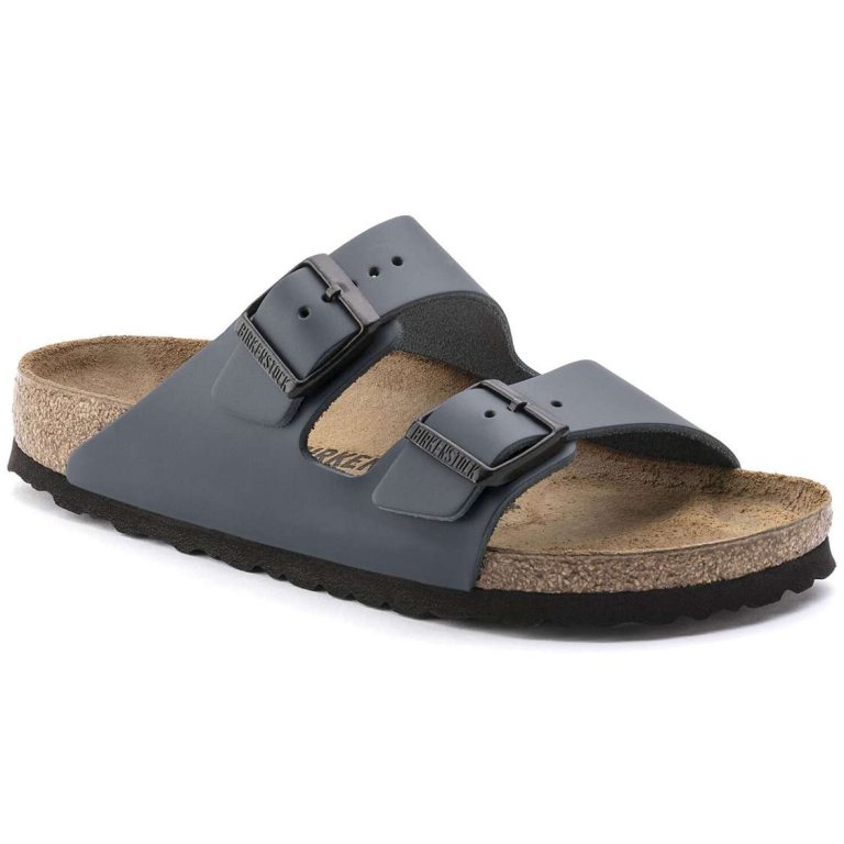 Blue Birkenstock Arizona Leather Women's Two Strap Sandals | puwOd393YzT