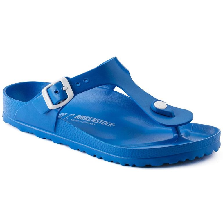 Blue Birkenstock Gizeh Essentials EVA Men's Water Friendly Sandals | KwBGTiGr4Wy