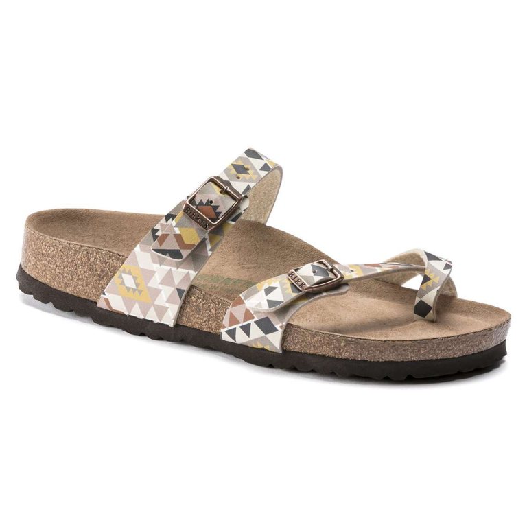 Brown Birkenstock Mayari Vegan Birko-Flor Women's Two Strap Sandals | jpsr8YaXiFC