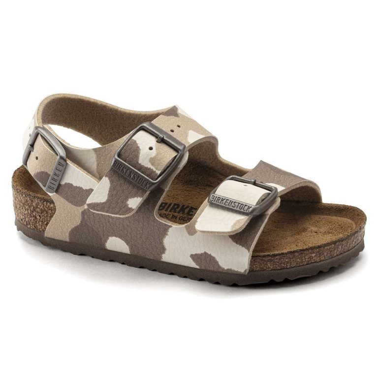 Camo Birkenstock Milano Birko-Flor Kids' Boys Sandals | VHuMdLJvGYs