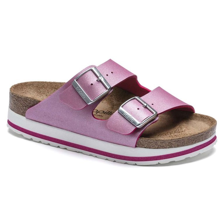 Fuchsia Birkenstock Arizona Birko-Flor Women's Two Strap Sandals | yv9wqWRFoix