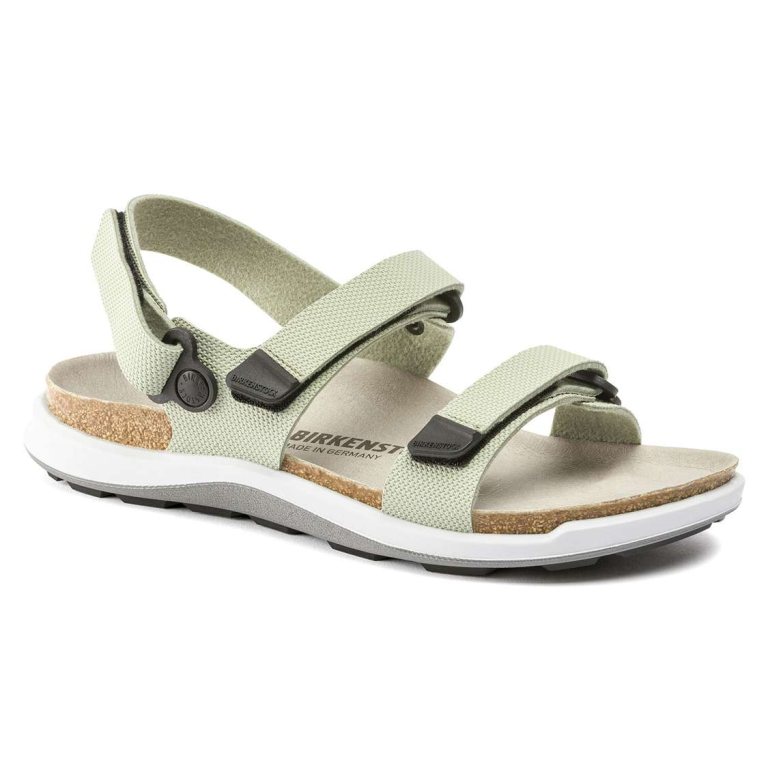 Green Birkenstock Kalahari Birko-Flor Women's Back Strap Sandals | PWpmg2SzdaG