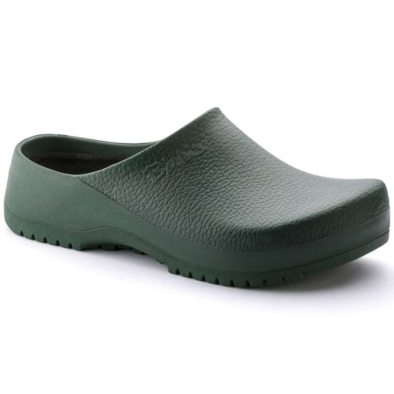 Green Birkenstock Super-Birki Polyurethane Women's Clogs | eepLVuYwtoW