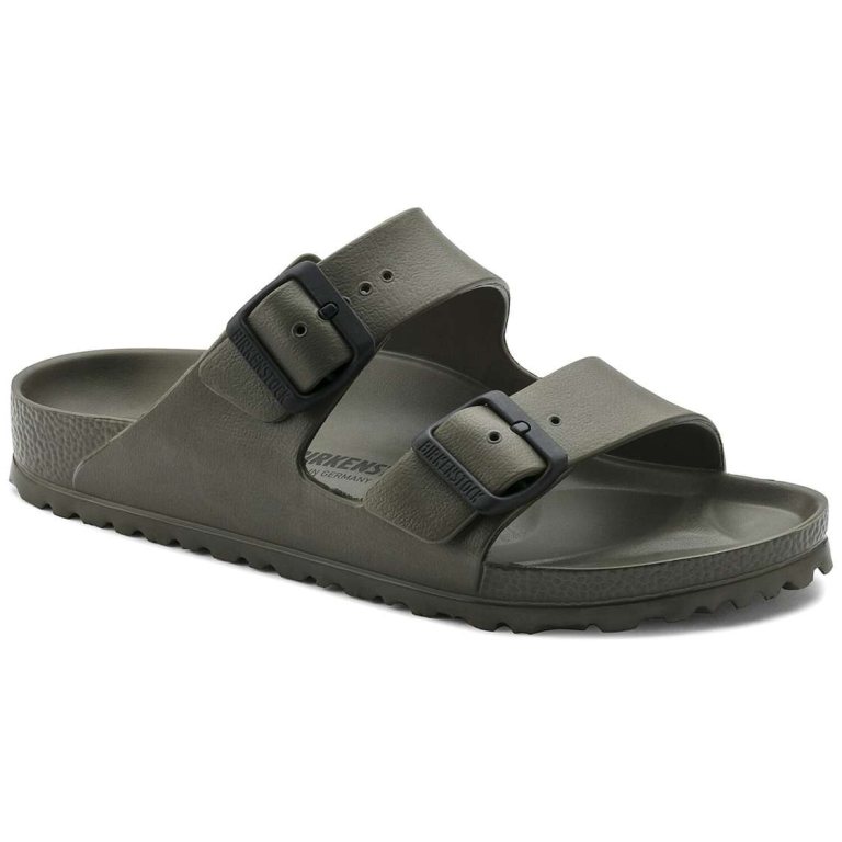 Khaki Birkenstock Arizona Essentials EVA Men's Water Friendly Sandals | XHDEYhrVlro