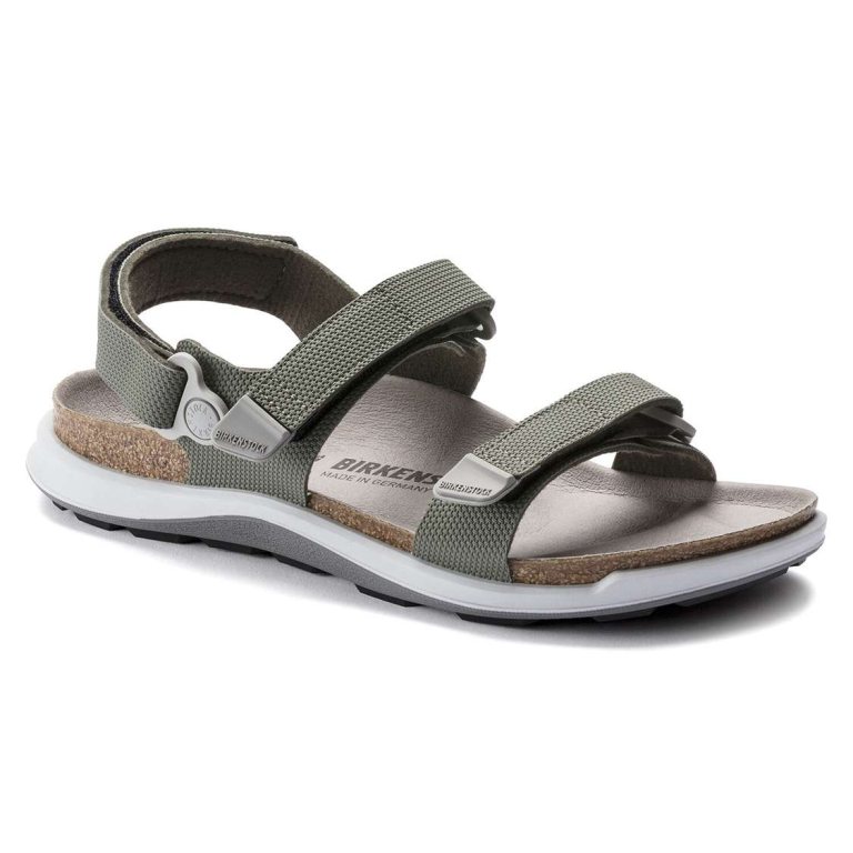 Khaki Birkenstock Kalahari Birko-Flor Women's Back Strap Sandals | aHAHqgK684O