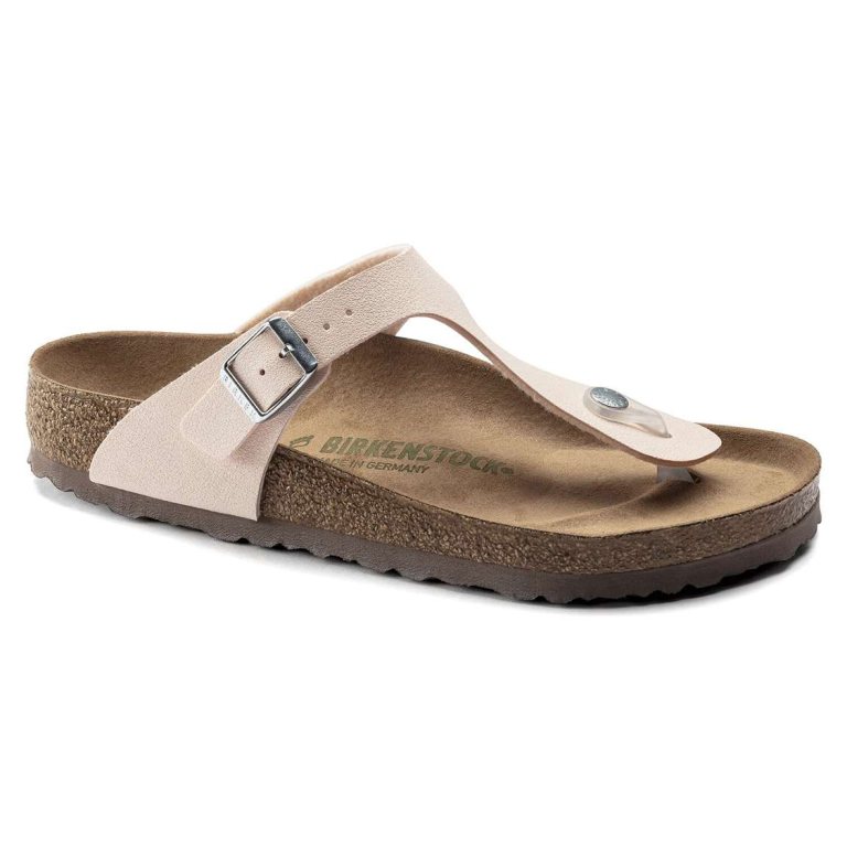 Light Rose Birkenstock Gizeh Vegan Birkibuc Women's Thong | QIuy6d8Uxmi