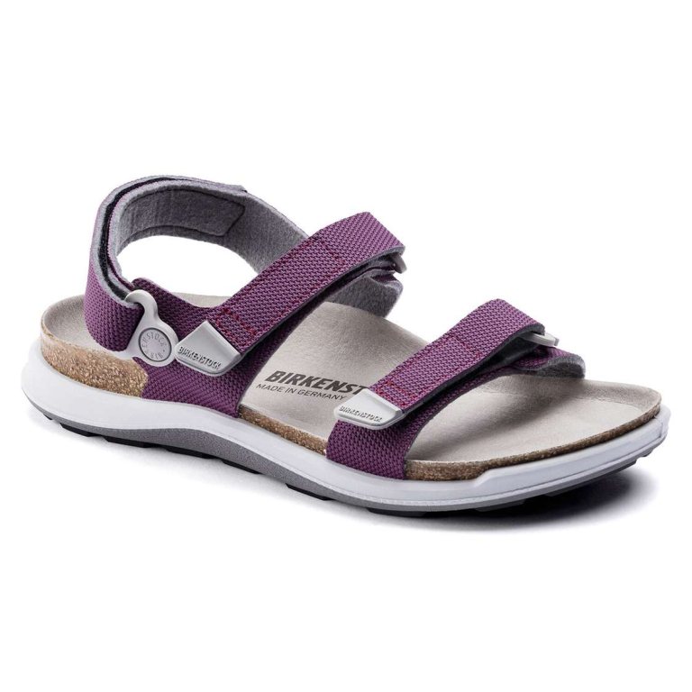 Purple Birkenstock Kalahari Birko-Flor Women's Two Strap Sandals | 26uj1sPf4eC