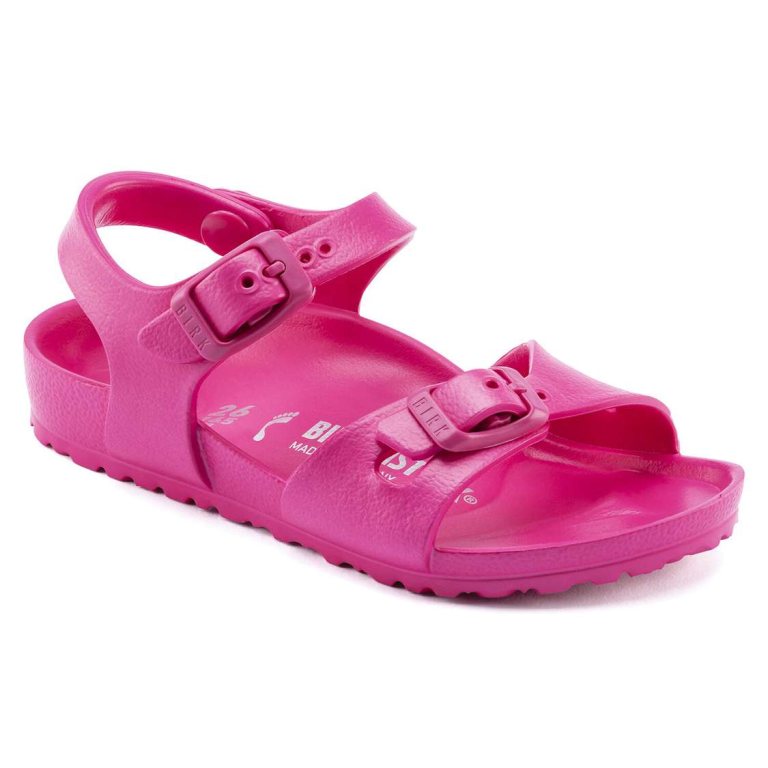 Purple Birkenstock Rio Essentials EVA Kids' Girls Sandals | Og96msLIMqr