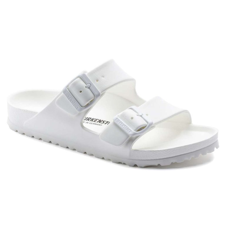 White Birkenstock Arizona Essentials EVA Women's Water Friendly Sandals | pFC2XTSdujZ