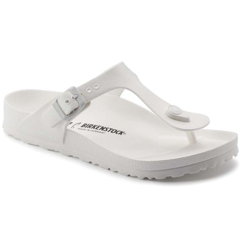 White Birkenstock Gizeh Essentials EVA Men's Water Friendly Sandals | 2GH73UFgH3q