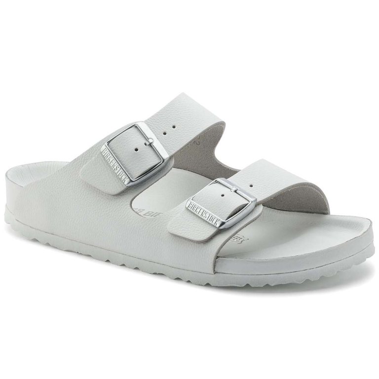 White Birkenstock Monterey Exquisite Leather Men's Two Strap Sandals | MffNIJ59v42