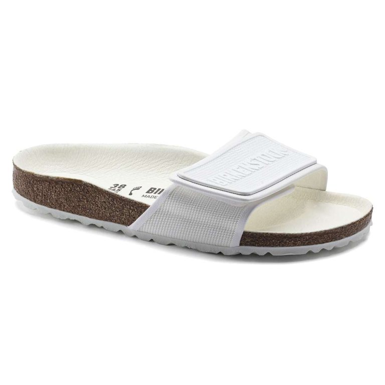 White Birkenstock Tema Microfiber Women's One Strap Sandals | tzrNedRpGJ8