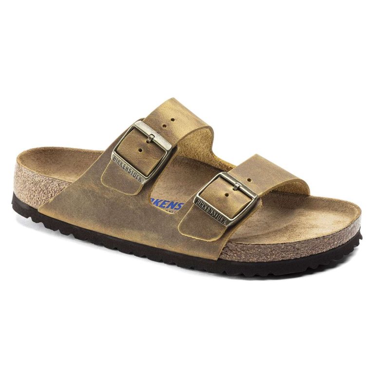 Yellow Birkenstock Arizona Soft Footbed Oiled Leather Women's Two Strap Sandals | MvDQukMXkUT