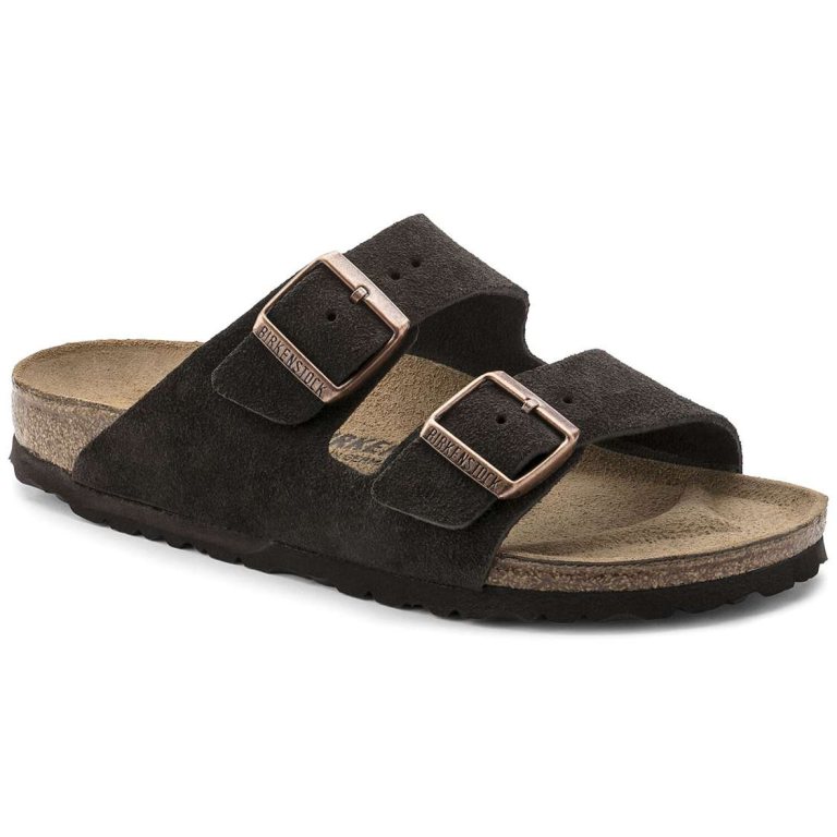 Yellow Birkenstock Arizona Suede Leather Women's Two Strap Sandals | TRFrUiLScns