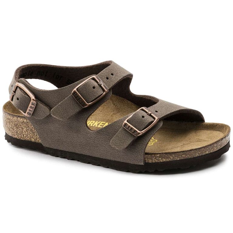 Yellow Birkenstock Roma Birkibuc Kids' Girls Sandals | YnyOFF2glLM