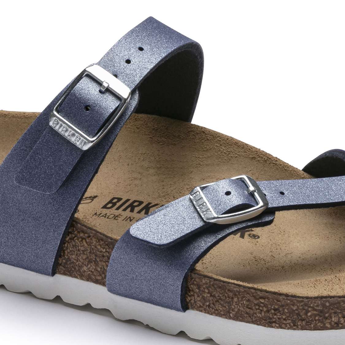 AZURE Blue Birkenstock Mayari Birko-Flor Women's Multi Strap Sandals | 2dMH49mEGLS