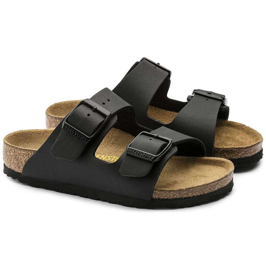 Black Birkenstock Arizona Birko-Flor Kids' Boys Sandals | LdFnGLKbCRE