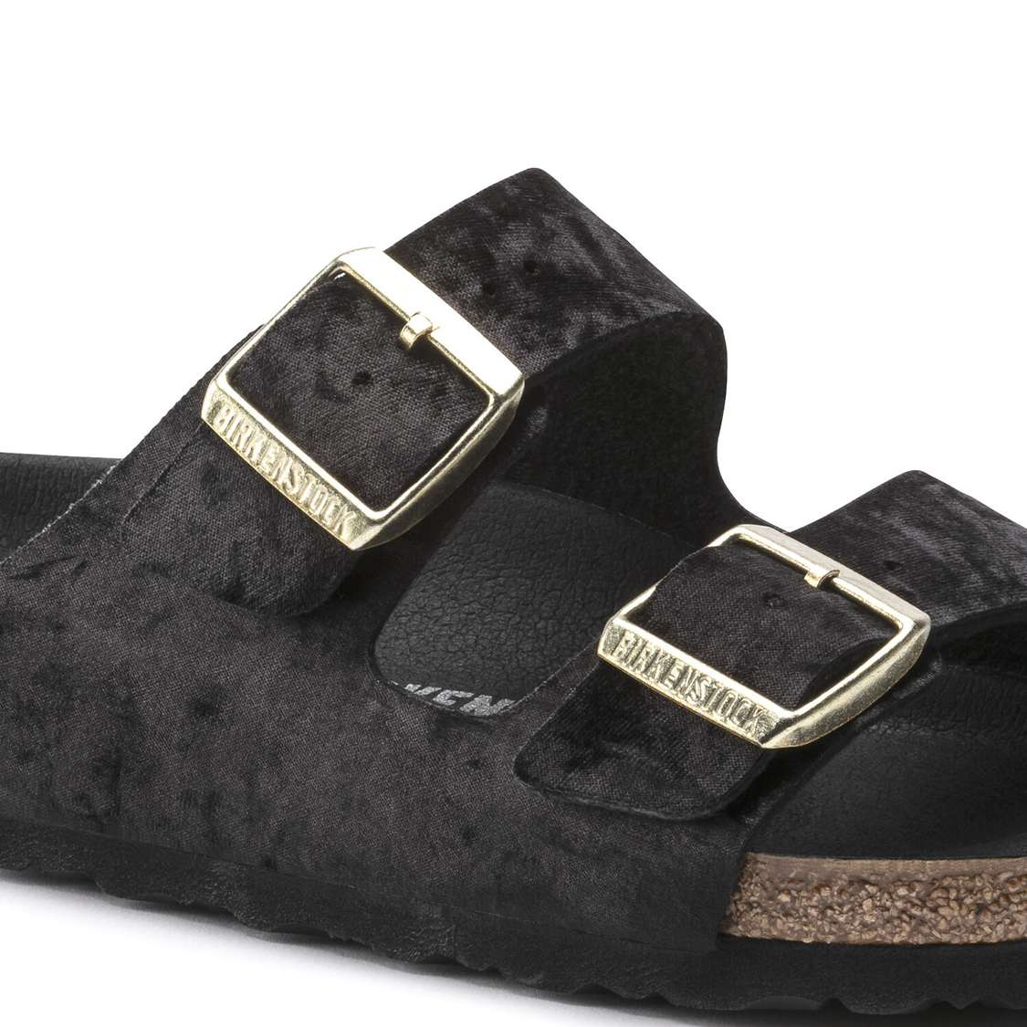 Black Birkenstock Arizona Textile Women's Two Strap Sandals | XMIbjqnqDYA