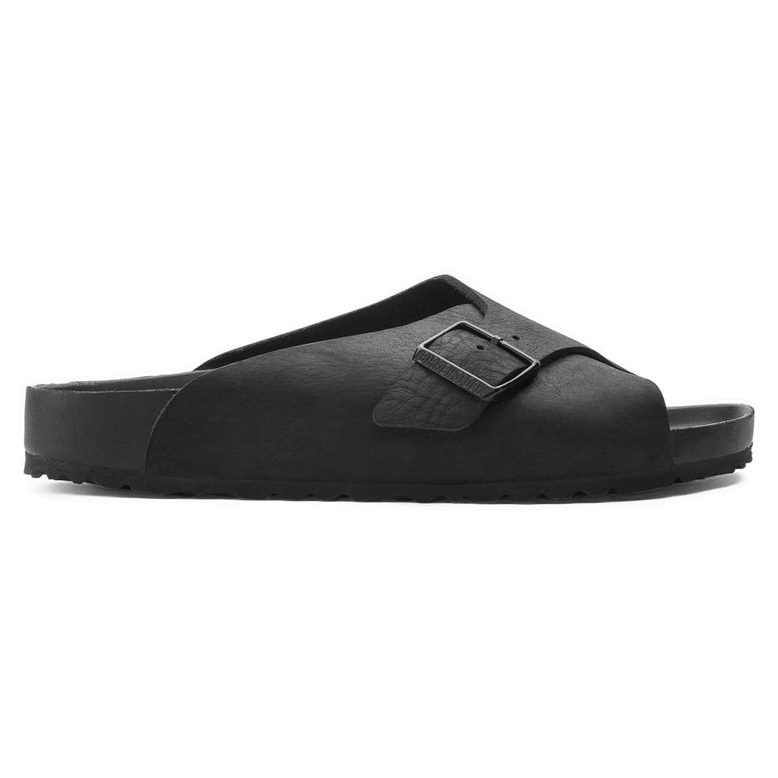 Black Birkenstock Arosa Leather Women's Two Strap Sandals | 5y7RoSL3dur