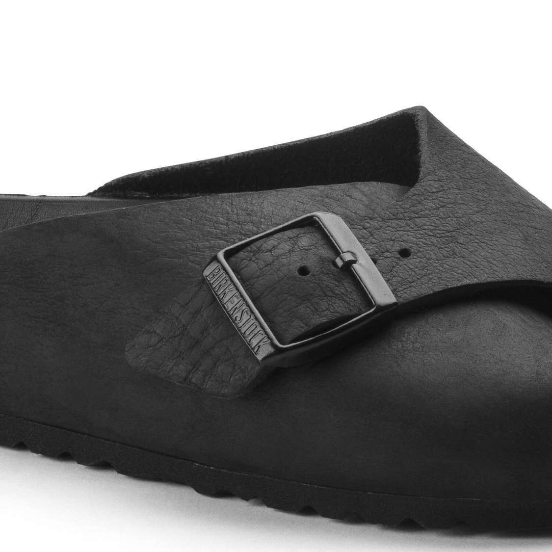 Black Birkenstock Arosa Leather Women's Two Strap Sandals | 5y7RoSL3dur