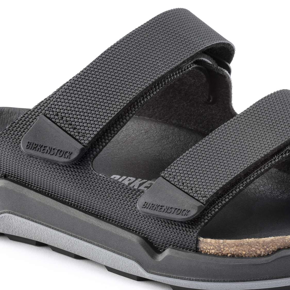 Black Birkenstock Atacama Birko-Flor Men's Two Strap Sandals | aSgOBlbIMhn