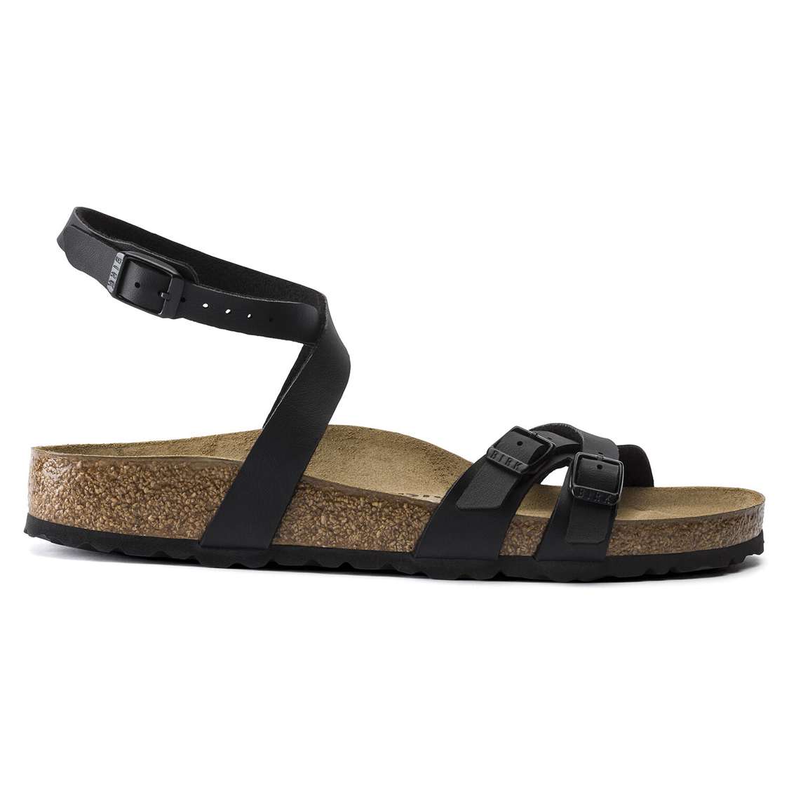 Black Birkenstock Blanca Birko-Flor Women's Multi Strap Sandals | 8xUEh5Ey8oq