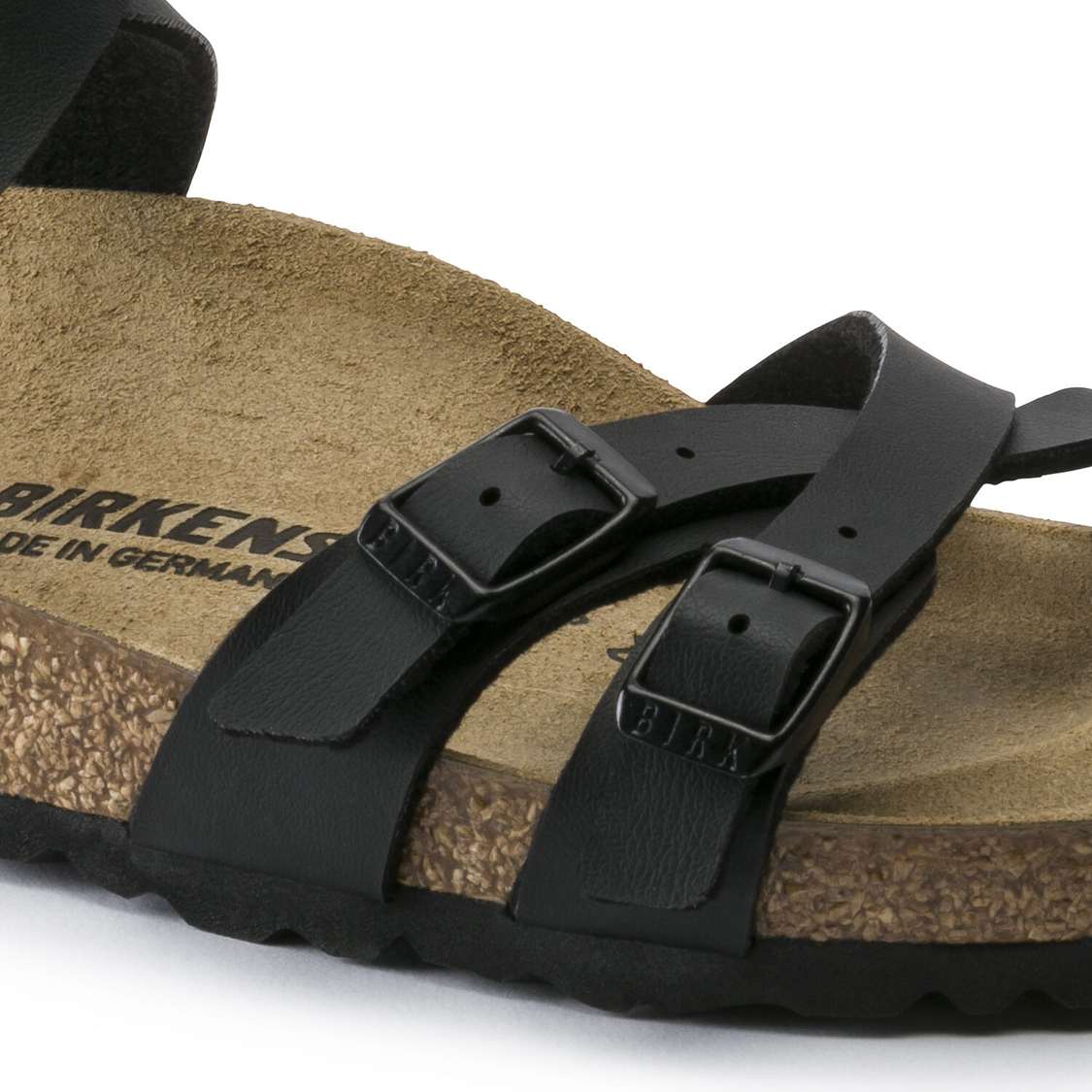 Black Birkenstock Blanca Birko-Flor Women's Multi Strap Sandals | 8xUEh5Ey8oq