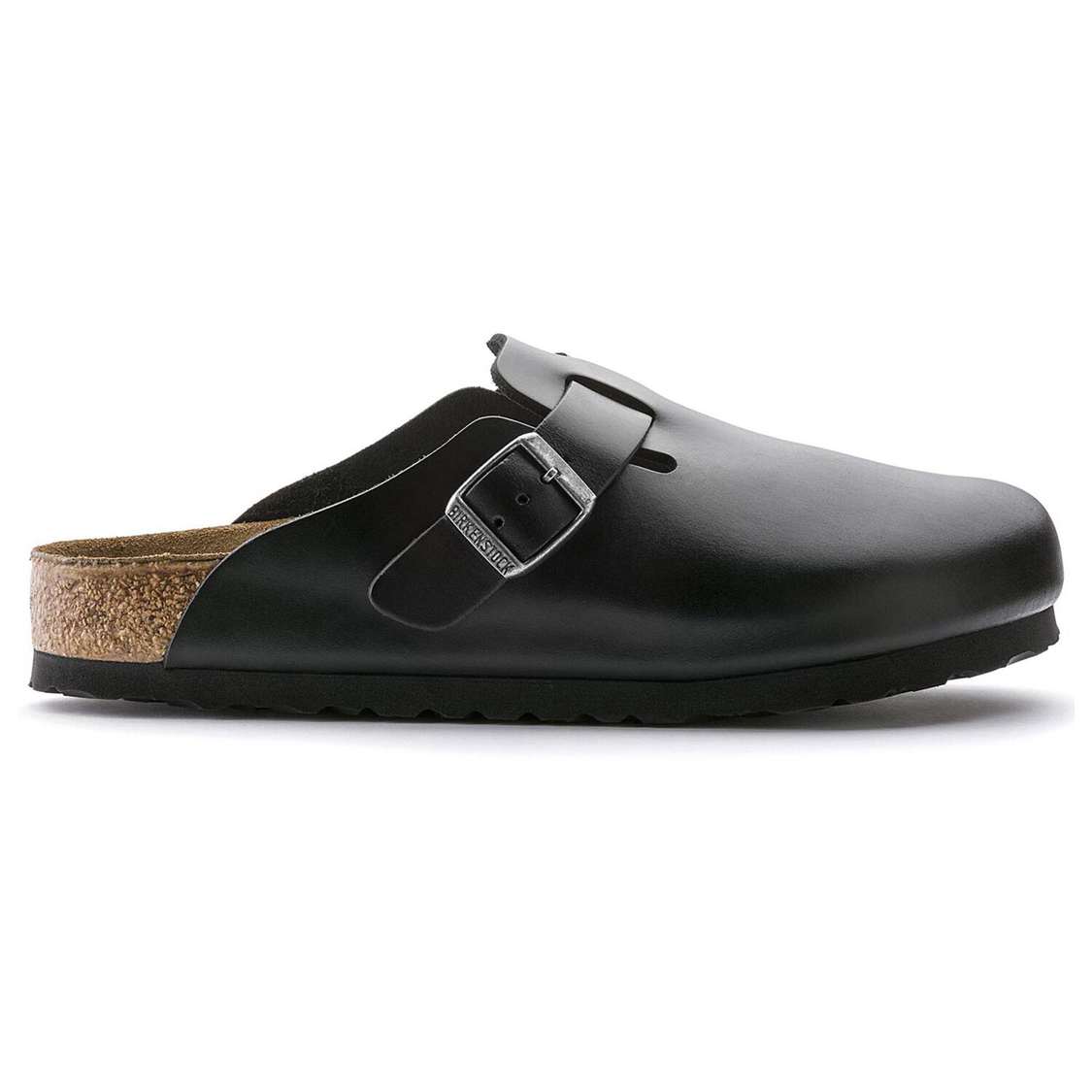 Black Birkenstock Boston Soft Footbed Smooth Leather Women's Clogs | 7v7plTRvxQV