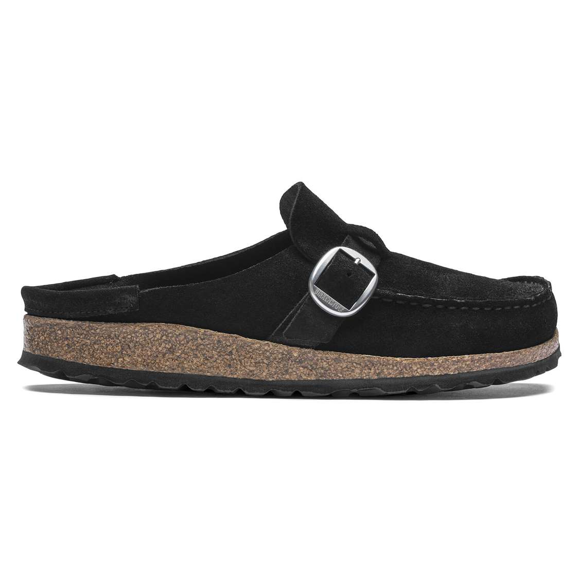 Black Birkenstock Buckley Suede Leather Women's Clogs | VsFlCGCaI2j