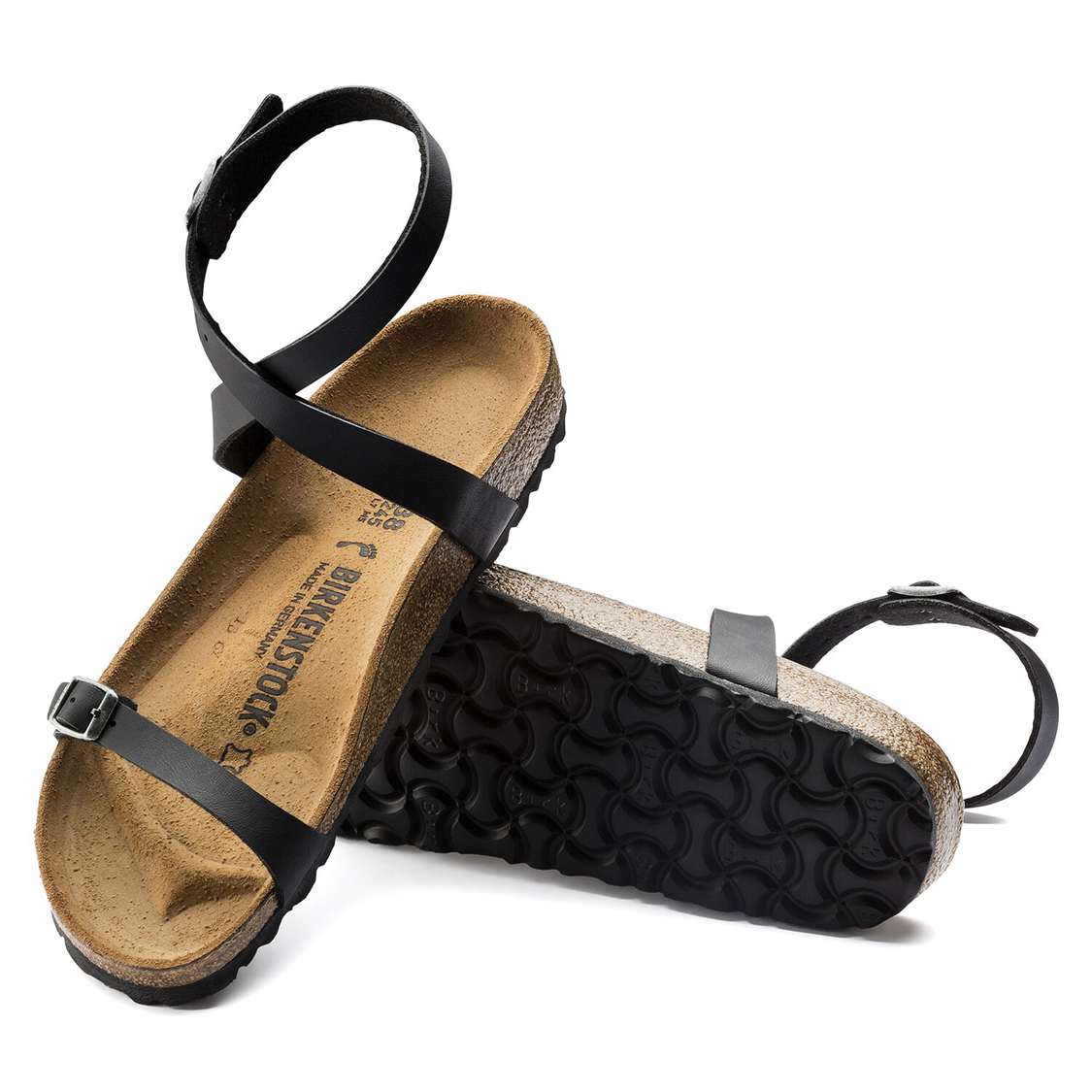 Black Birkenstock Daloa Birko-Flor Women's Back Strap Sandals | bukEur6bRXX