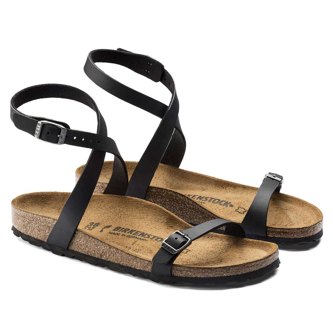 Black Birkenstock Daloa Birko-Flor Women's Back Strap Sandals | bukEur6bRXX