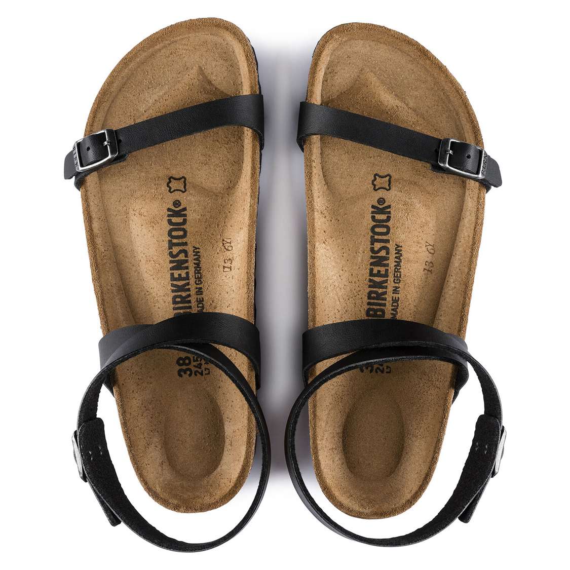 Black Birkenstock Daloa Birko-Flor Women's Multi Strap Sandals | vLAQznEi1qk