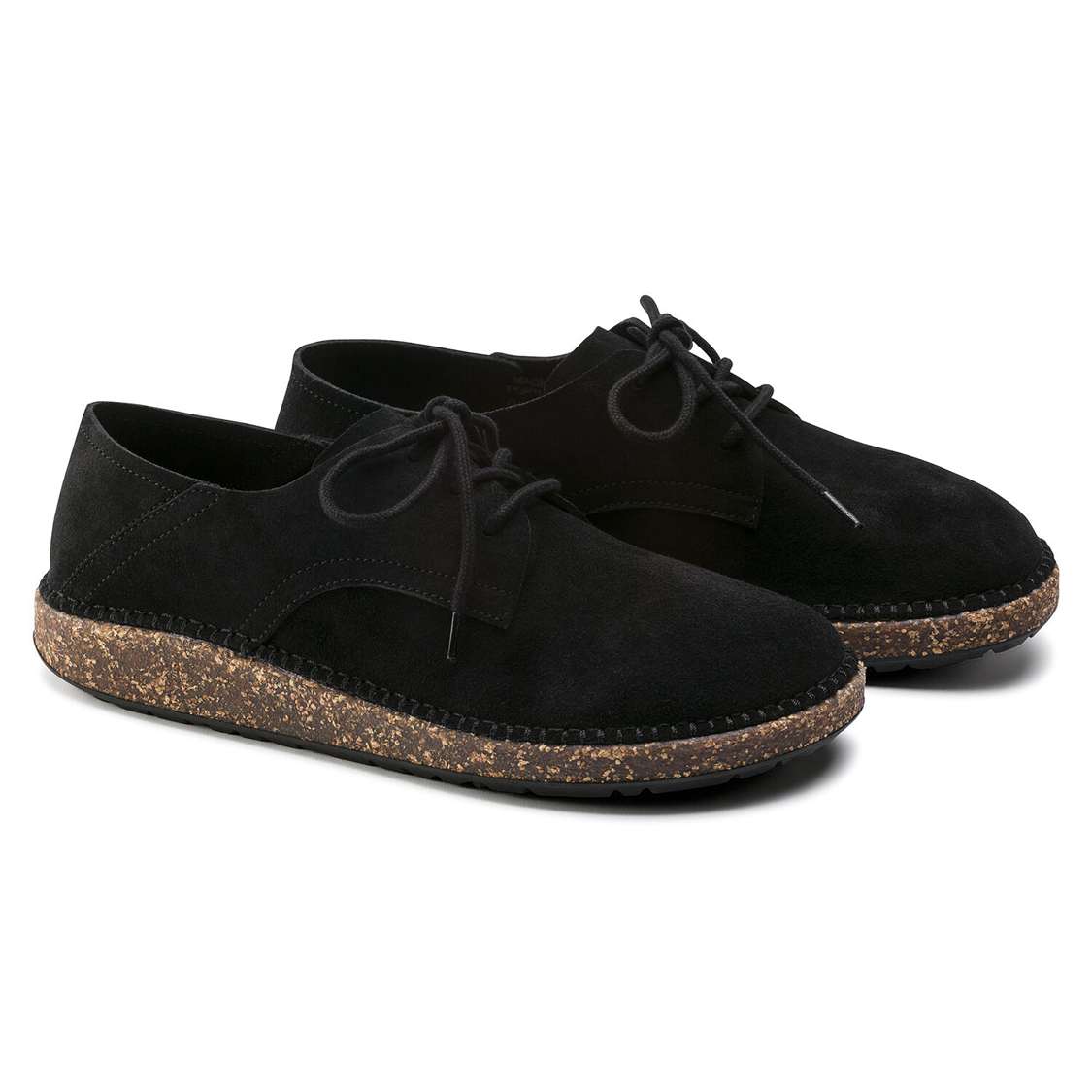 Black Birkenstock Gary Suede Leather Men's Low Shoes | BLkB2PjQhqE