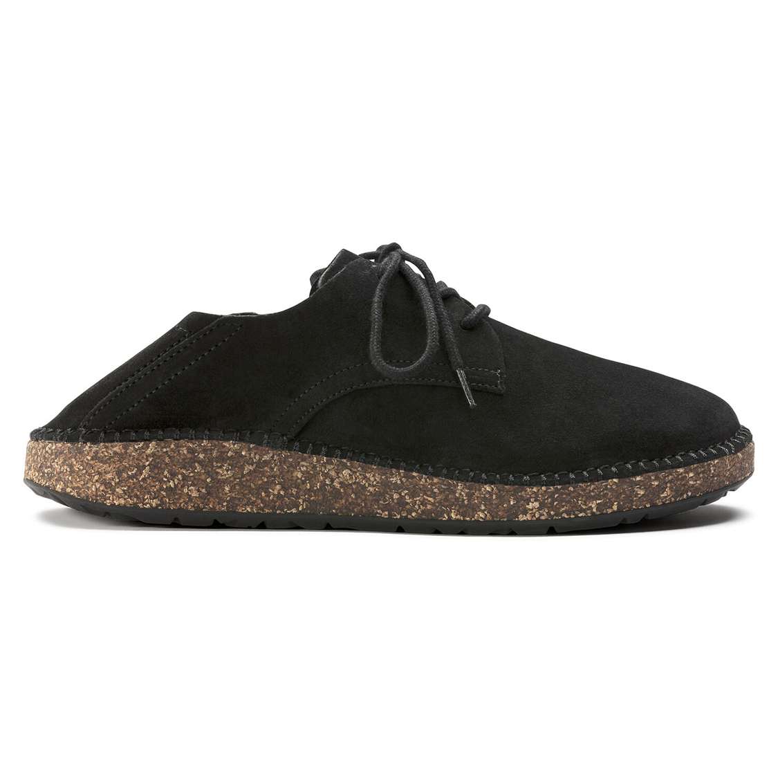 Black Birkenstock Gary Suede Leather Men's Low Shoes | BLkB2PjQhqE