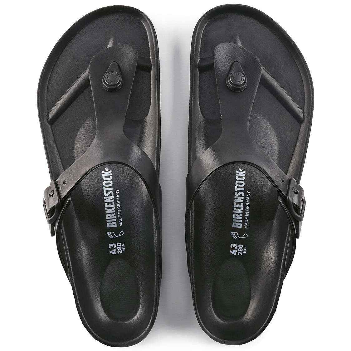 Black Birkenstock Gizeh Essentials EVA Men's Water Friendly Sandals | DKWtoZoHKMH