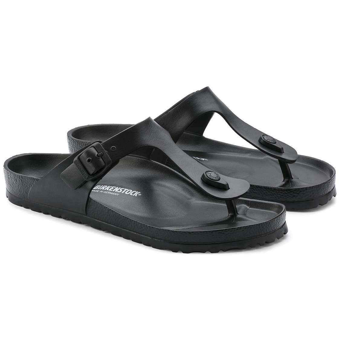 Black Birkenstock Gizeh Essentials EVA Men's Water Friendly Sandals | DKWtoZoHKMH