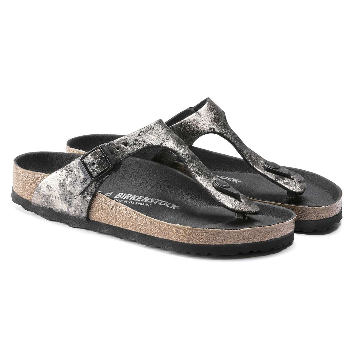 Black Birkenstock Gizeh Suede Leather Women's Thong | 4iHg4MseCoz