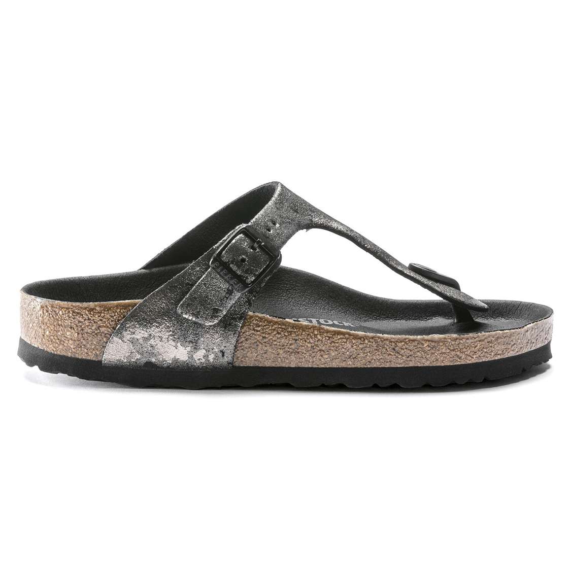 Black Birkenstock Gizeh Suede Leather Women's Thong | 4iHg4MseCoz