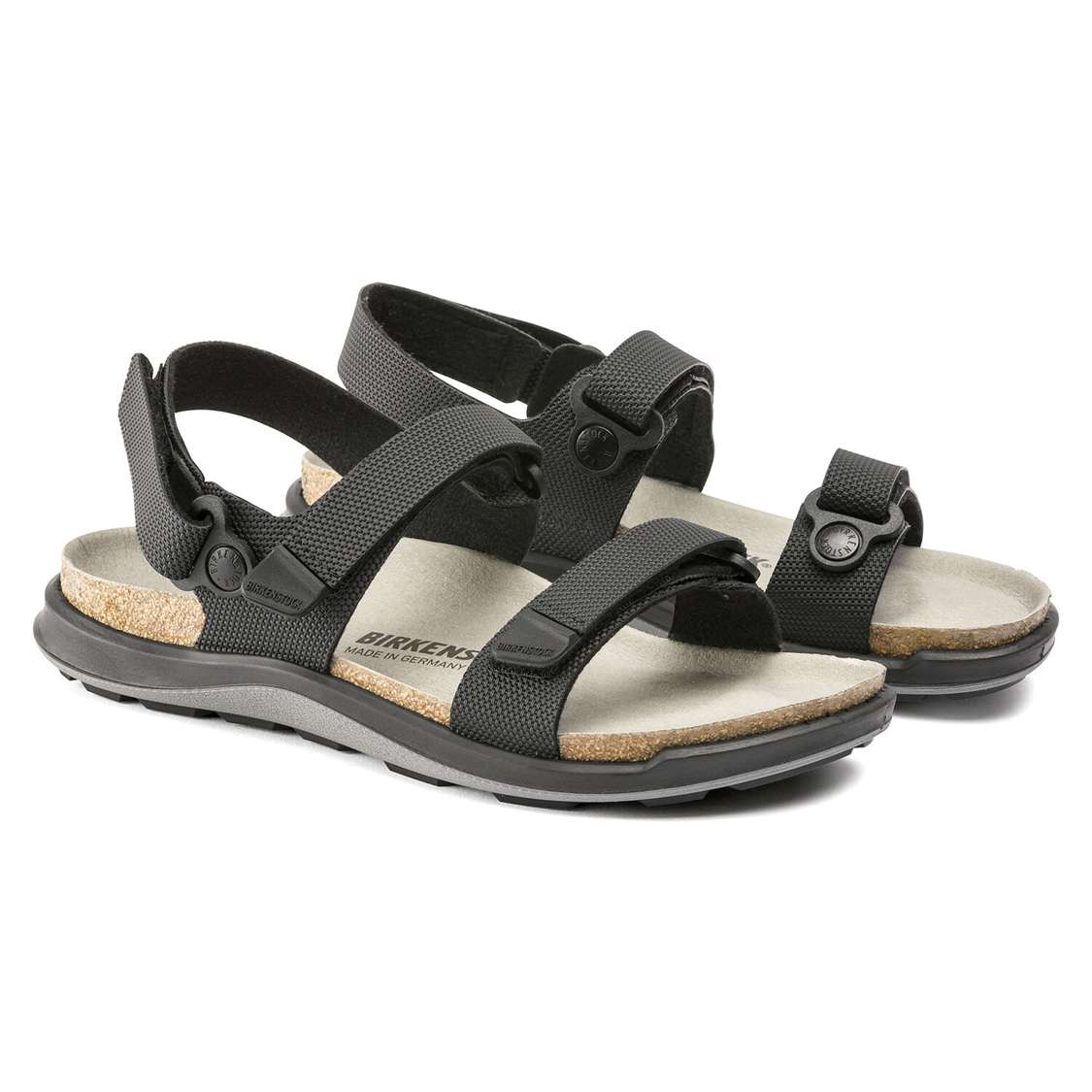 Black Birkenstock Kalahari Birko-Flor Women's Back Strap Sandals | tRHaVER8b48