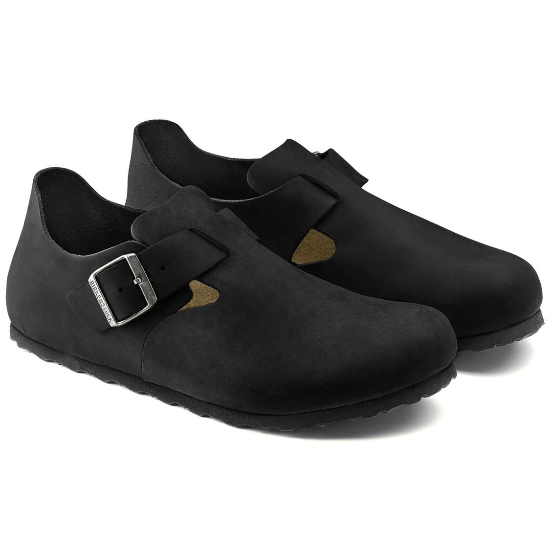 Black Birkenstock London Oiled Leather Men's Low Shoes | gQfTVidguTr