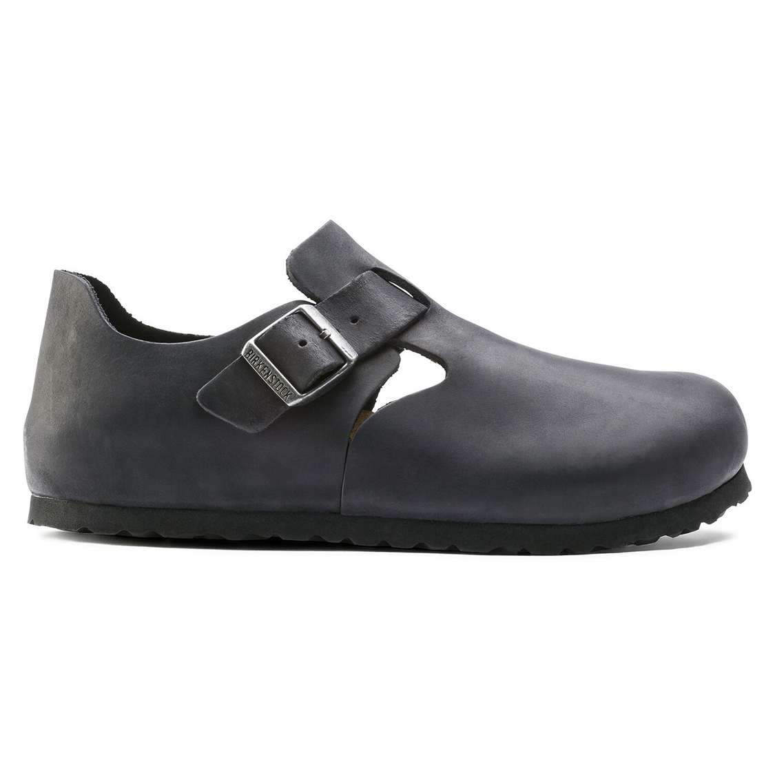 Black Birkenstock London Oiled Leather Men's Low Shoes | gQfTVidguTr