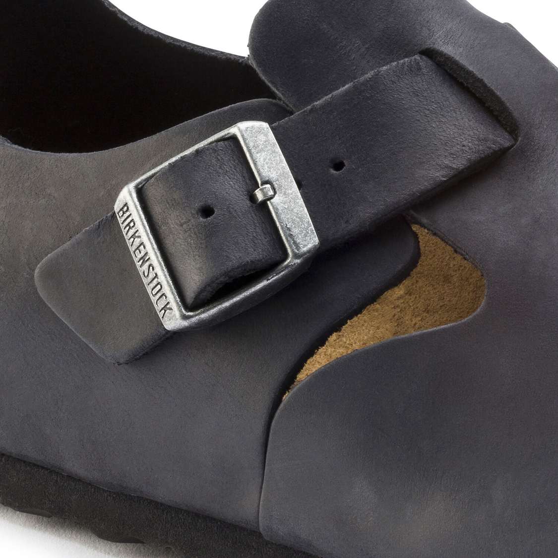 Black Birkenstock London Oiled Leather Men's Low Shoes | gQfTVidguTr