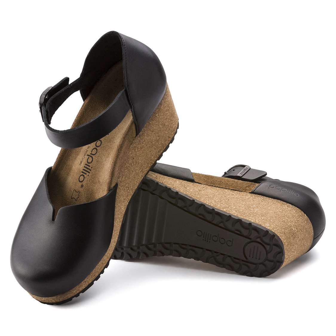 Black Birkenstock Mary Leather Women's Wedges Sandals | CteN3wSfgfY