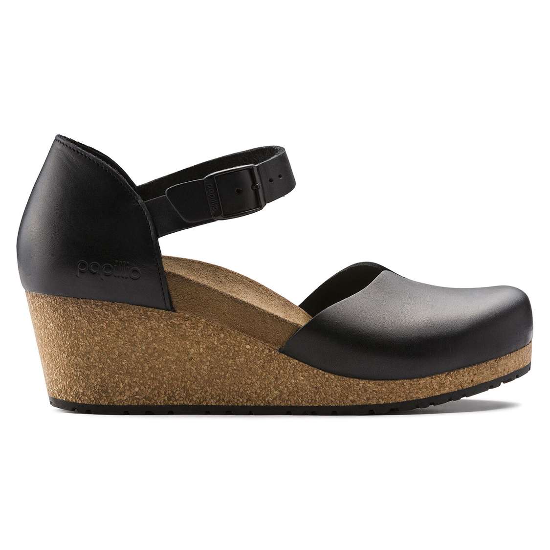 Black Birkenstock Mary Leather Women's Wedges Sandals | CteN3wSfgfY