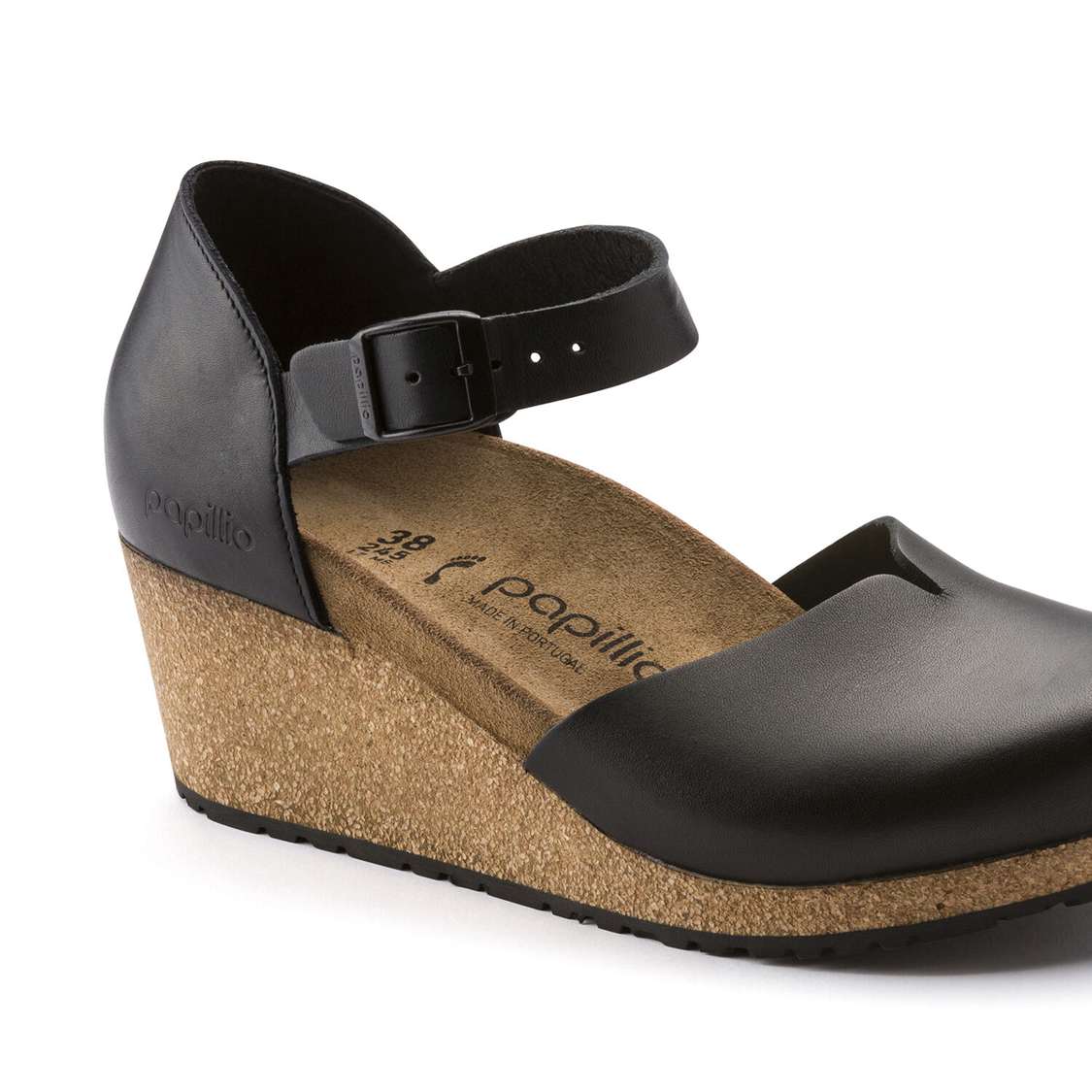 Black Birkenstock Mary Leather Women's Wedges Sandals | CteN3wSfgfY