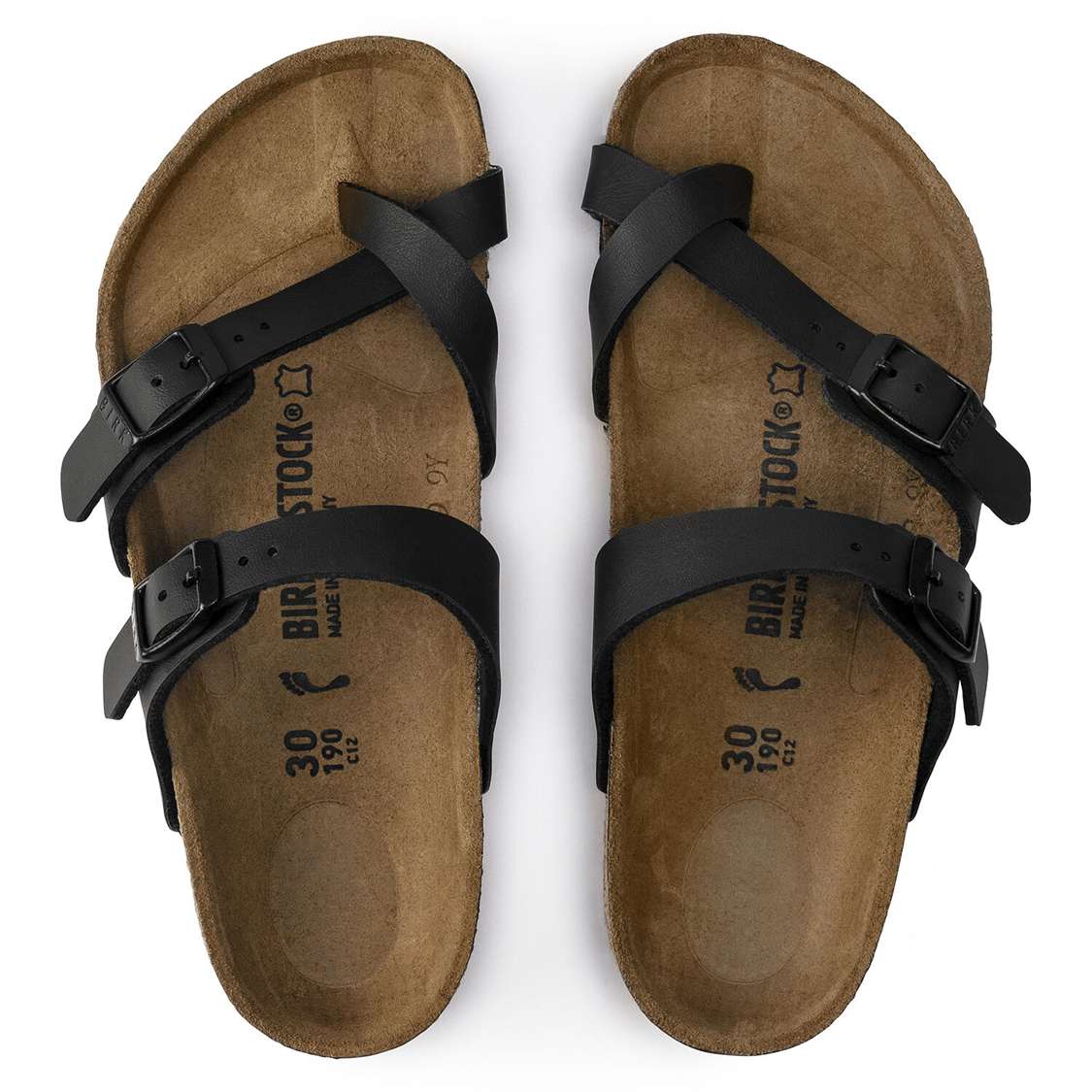 Black Birkenstock Mayari Birko-Flor Kids' Girls Sandals | JEDUxnF5tYg