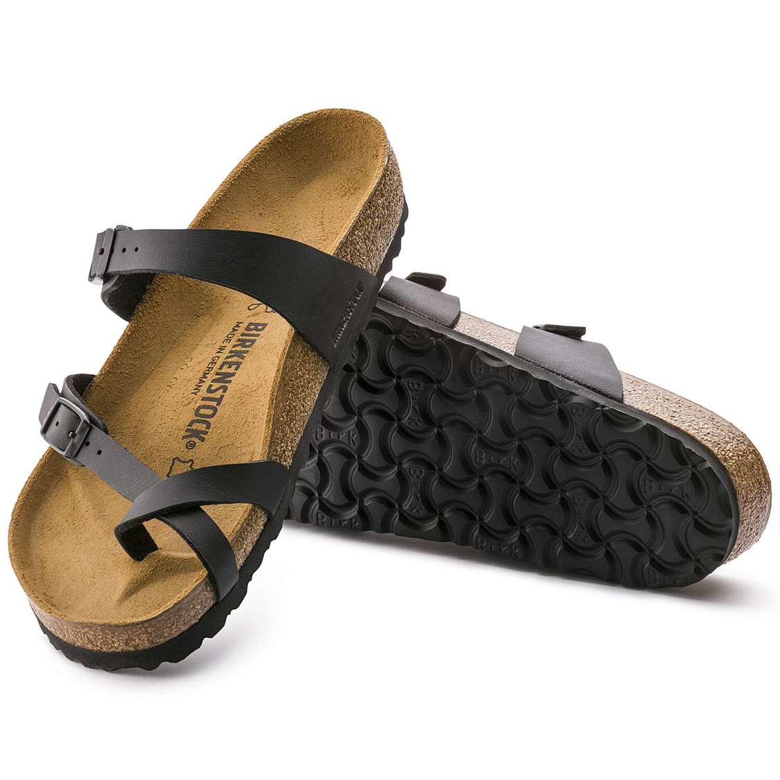 Black Birkenstock Mayari Birko-Flor Men's Thong | NHYWw8ESQyQ